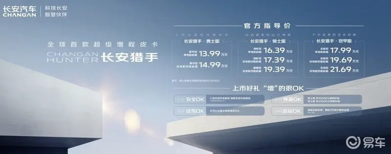 乐鱼电竞平台1399万元起环球首款超等增程皮卡长安猎手正式上市(图1)